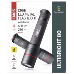 Ліхтар EMOS P3180 600Lm Li-ion Metal (P3180) - Картинка 11