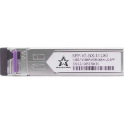 Модуль SFP Alistar Модуль SFP 1000BASE-BX 1SM WDM LC 80KM TX1490/RX1550nm DDM (SFP-1G-BX-U-L80) - Картинка 2