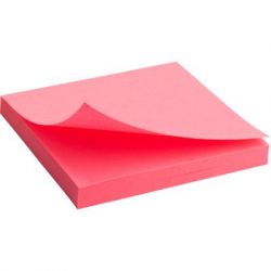 Бумага для заметок Axent с клейким слоем 75x75мм, 80арк, ярко-розовый (2414-13-A)