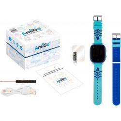 Смарт-часы Amigo GO005 4G WIFI Kids waterproof Thermometer Blue (747017) - Картинка 6