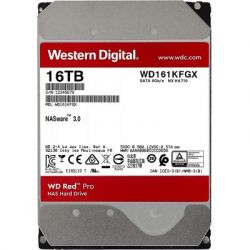  HDD SATA 16.0TB WD Red Pro NAS 7200rpm 512MB (WD161KFGX) -  2