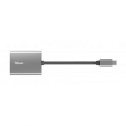    Trust Dalyx USB Type-C, Gray, USB 3.2,  SD/microSD (24136) -  3