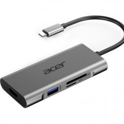 - Acer 7in1 Type C dongle 1 x HDMI, 3 x USB3.2, 1 x SD/TF, 1 x PD (HP.DSCAB.008) -  1