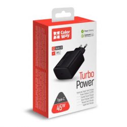   ColorWay Power Delivery Port PPS USB Type-C (45W) black (CW-CHS034PD-BK) -  5