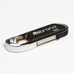 USB Flash Drive 16Gb Mibrand Aligator Black (MI2.0/AL16U7B) -  1