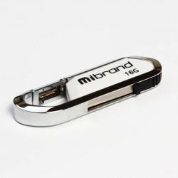 USB Flash Drive 16Gb Mibrand Aligator White (MI2.0/AL16U7W)