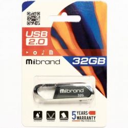 USB Flash Drive 32Gb Mibrand Aligator Grey (MI2.0/AL32U7G) -  2