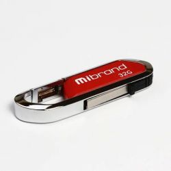 USB Flash Drive 32Gb Mibrand Aligator Dark Red (MI2.0/AL32U7DR)