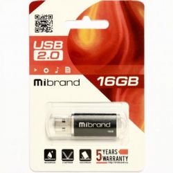 USB Flash Drive 16Gb Mibrand Cougar Black (MI2.0/CU16P1B) -  2