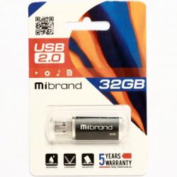 USB   Mibrand 32GB Cougar Black USB 2.0 (MI2.0/CU32P1B) -  2