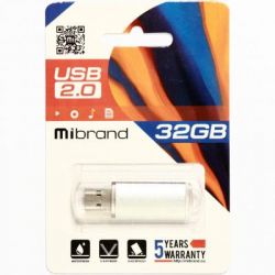 USB 2.0 Mibrand Cougar 32Gb Silver (MI2.0/CU32P1S) -  2