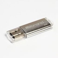 USB 2.0 Mibrand Cougar 32Gb Silver (MI2.0/CU32P1S) -  1
