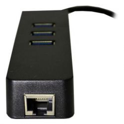   USB Dynamode USB-C 3.1 RJ-45 + 3-Port Black, 13  (USB3.1-TYPEC-RJ45-HUB3) -  2