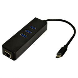  Dynamode USB 3.1 Type-C - RJ45 Gigabit Lan, 3*USB 3.0 (USB3.1-TypeC-RJ45-HUB3) -  1