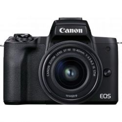   Canon EOS M50 Mk2 + 15-45 IS STM + 55-200 IS STM Black (4728C041) -  2