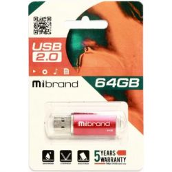 USB   Mibrand 64GB Cougar Red USB 2.0 (MI2.0/CU64P1R) -  2