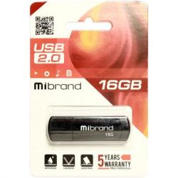 USB Flash Drive 16Gb Mibrand Grizzly Black (MI2.0/GR16P3B) -  2