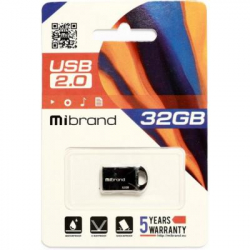 USB Flash Drive 32Gb Mibrand Hawk Black (MI2.0/HA32M1B) -  2