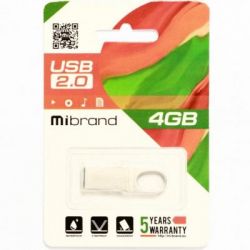 USB Flash Drive 4Gb Mibrand Irbis Silver (MI2.0/IR4U3S) -  2
