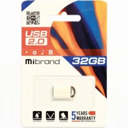 USB Flash Drive 32Gb Mibrand lynx Silver (MI2.0/LY32M2S) -  2