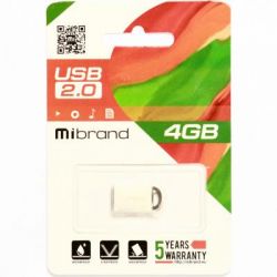 USB Flash Drive 4Gb Mibrand lynx Silver (MI2.0/LY4M2S) -  2