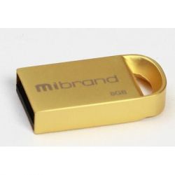 USB Flash Drive 8Gb Mibrand lynx Gold (MI2.0/LY8M2G)