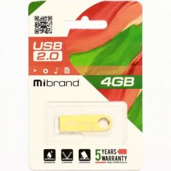 USB Flash Drive 4Gb Mibrand Puma Gold (MI2.0/PU4U1G) -  2