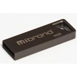 USB Flash Drive 4Gb Mibrand Stingray Grey (MI2.0/ST4U5G)