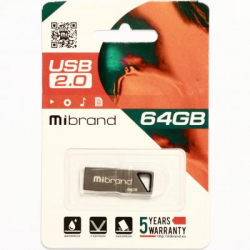 USB   Mibrand 64GB Stingray Grey USB 2.0 (MI2.0/ST64U5G) -  2