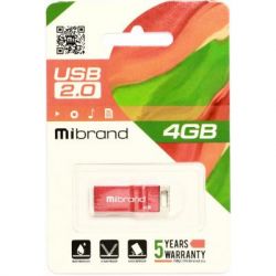 USB Flash Drive 4Gb Mibrand hameleon Red (MI2.0/CH4U6R) -  2