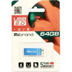 USB   Mibrand 64GB hameleon Blue USB 2.0 (MI2.0/CH64U6U) -  2