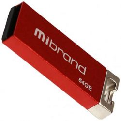 USB Flash Drive 64Gb Mibrand hameleon Red (MI2.0/CH64U6R) -  1