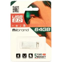 USB Flash Drive 64Gb Mibrand hameleon Silver (MI2.0/CH64U6S) -  2