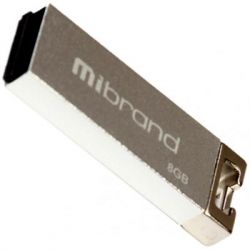 USB Flash Drive 8Gb Mibrand hameleon Silver (MI2.0/CH8U6S)