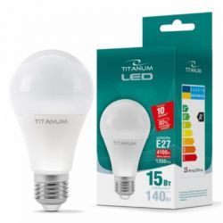 Лампочка TITANUM A65 15W E27 4100K 220V (TLA6515274) - Картинка 2