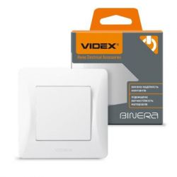 Вимикач одинарний Videx Binera, White, 86x86 мм, IP20 (VF-BNSW1-W) - Картинка 4