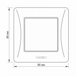 Вимикач одинарний Videx Binera, White, 86x86 мм, IP20 (VF-BNSW1-W) - Картинка 5