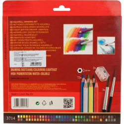 Олівці кольорові Koh-i-Noor Mondeluz акварельні 72 кольорів (3714) - Картинка 2