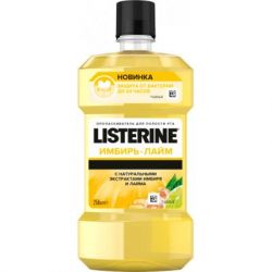 Ополаскиватель для полости рта Listerine Свежесть имбиря и лайма 250 мл (3574661562025)