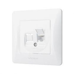 Телефонная розетка Videx BINERA CAT3 (VF-BNSK1TF3-W) - Картинка 2