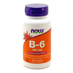  Now Foods  6 (), Vitamin B6, 100 , 100  (NF0456)