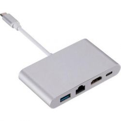  Dynamode USB3.1 Type-C to 1HDMI, 1RJ-45, 1USB 3.0, 1USB Type-C Fe (Multiport USB 3.1 Type-C to HDMI-RJ45) -  1