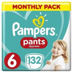 ϳ Pampers  Pants Giant  6 (15+ ) 132  (8006540068632)