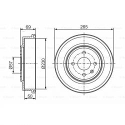 Тормозной барабан Bosch 0 986 477 277 - Картинка 5