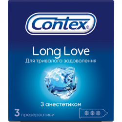 Презервативы Contex Long Love 3 шт. (5060040300107)