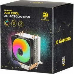    2E Gaming Air Cool AC90D4,     , 1x90  RGB PWM,  Intel 115x/1200/1366, AMD AMx/FMx,  130  (2E-AC90D4-RGB) -  7