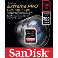  SanDisk 128GB SDXC class 10 UHS-II U3 V90 Extreme Pro (SDSDXDK-128G-GN4IN) -  2