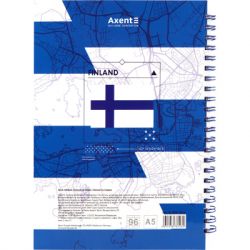 Блокнот Axent на спіралі тверда обкл., А5, 96арк. Helsinki (8032-06-A) - Картинка 2