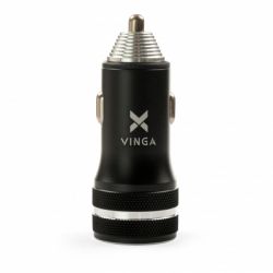 �������� ���������� Vinga QC3.0 + PD Quick Car Charger aluminium 36W Max black (VCCQPAC) - �������� 4