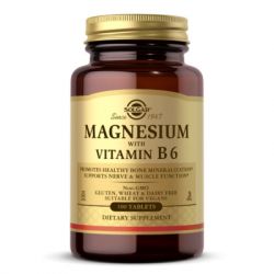 ̳ Solgar    B6, Magnesium with Vitamin B6, 100  (SOL01720)